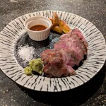青山 ゑびす堂 - ラム肩ロースのステーキ