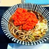 立ち食い蕎麦　噛む。