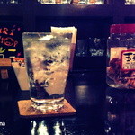 Guri - 二階堂の水割り。サービスが良くかなり濃い（笑）。最近の定番。