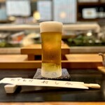 寿し辰 - 寿し辰っつぁんもやぶやもビールはMugが一番好きな黒ラベル♪♪