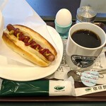 CAFE DI ESPRESSO 珈琲館 - 料理写真:ホットドッグセット（580円）