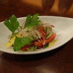 ガンヴィーノ - 帆立のセヴィーチェ