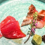 鮨 起承転結 - 長崎の本鮪と地元イサキの炙り♡