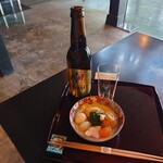 兼六園茶屋 見城亭 - 料理長特製がんもとビールセット1,430円