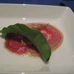 レストラン タテル ヨシノ 汐留 - 山羊のカルパッチョ