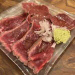 立飲・ビストロシン サンテ - 赤身とハツのカルパッチョ