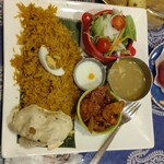 マハトマ - ビリヤニのアップ。風味良く適度な歯ごたえ。