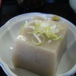 伯蕎庵 しばた - そばセット：蕎麦豆腐（H26.8）