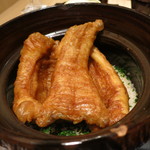 神保町 傳 - 26年8月　揚げ大穴子御飯