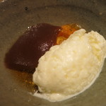 神保町 傳 - 26年8月　ミント羊羹　シャーベット　ラム