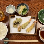 天ぷら 佐久間 - こちらは昨年かき揚げコースの時