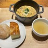 cafe dining TAMAKIYA - チーズボロネーゼショートパスタ　パン　スープ