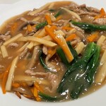 中国料理 四川 - 豚肉細切り入り焼きそば¥1700