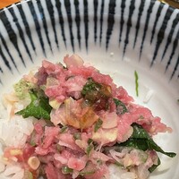 味工房まんま 別館 - 本まぐろねぎとろ　アップ