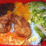 セブンイレブン - 料理写真:ひと口食べてから撮り忘れに気付いて.ポークランチョン1切だけ. あんだーすーかと思ったらかつお油水煮たっぷりこれだけで喰えちゃうぞ.