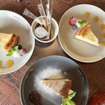 古民家 萬's Cafe - ランチデザート チーズ✖️2   バナナ