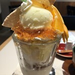 Art Gallery Cafe 茶々華 - 紅茶ジュレ…の下の米粉スポンジケーキとオレンジクリームが美味しい。