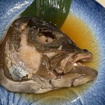 函館 まるかつ水産 - お頭煮付け（惜しい、逆側）。