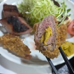 ナカガワ☆スエ食堂 - 鹿のヒレカツ