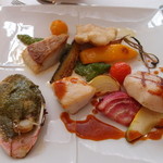 海の幸と野菜のコラボ