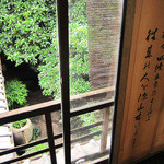 今原町家 - 2階より中庭【2014.8月】