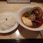 Nico - ベジタブルスープカレーにチーズをトッピング。