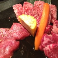 南新宿 和牛焼肉 慶 - チョレギサラダが好みの味だった。配膳（片付けるの）早すぎてちょっと焦った^_^