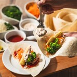 阪急トップビアガーデン - サラダトルティーヤ