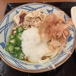 丸亀製麺 - 梅とろろ豚しゃぶうどん