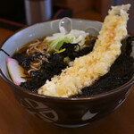 文殊 - 岩のりそば＠税込580円＋イカ天＠税込190円