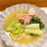 穴子料理と地酒 浅草 川井 - 奥久慈軍鶏水炊き