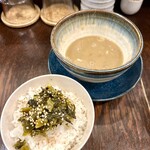 麵や きさ乃 - 高菜ごはんとスープ割り