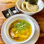 麺屋ばんだい - 鶏昆布水つけ麺（塩）