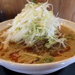 ラーメン南の - 背脂担々麺ネギトッピング