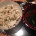 遊食屋 わらべえ - 宴会コース〆のご飯もの。