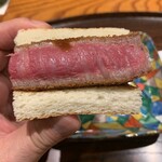 おにく 花柳 - 但馬玄のフィレカツサンド