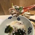 だし茶漬けえん - 三陸産いわしの胡麻醤油とわかめの出汁茶漬け