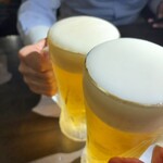 炭火焼肉 焼きしゃぶ にく式 - 乾杯♪