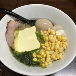 麺屋 エイト - 塩らーめん＋味玉＋コーン＋バター　1310円