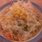 松屋 - うまトマハンバーグ定食のサラダ