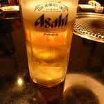 慶州園焼肉店 - ビールはアサヒ