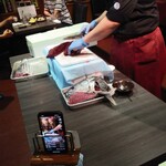 府中日本酒バルTOKUTOUSEKI - 解体ショー