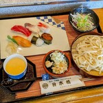 日本橋 - 寿司うどんセット特
