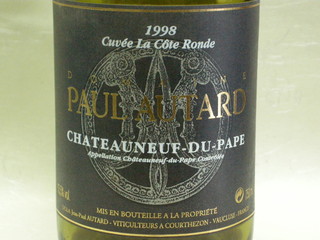 h Yachiyo - 1998 Chateauneuf-du-Pape Cote Ronde /Paul Autard