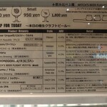 ウィッチズ ビア フライト - メニュー