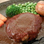 レストラン山水 - ハンバーグステーキデミグラスソース