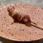 NOMI RESTAURANT - 串焼き：鹿のハツ 瓜坊のモモ 鹿のランプ