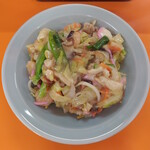 天石上海楼 - 皿うどん（太めんあんかけ）@950