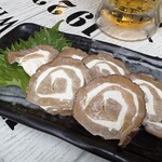 立ち飲み 串吟 - いぶりがっこクリームチーズ