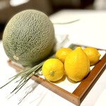 JINBO MINAMI AOYAMA - メロンのドルチェに使われます。